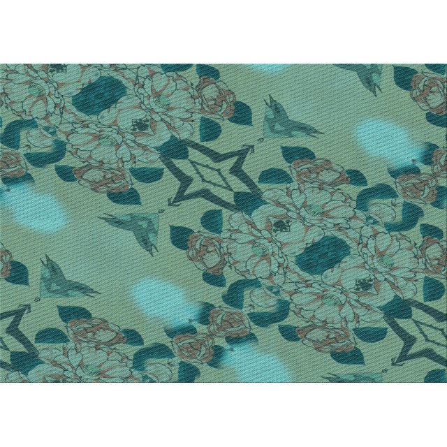 Ahgly Tapis Rectangulaire Lavable en Machine Intérieur Transitionnel Vert Profond, 7 Pieds x 9 Pieds