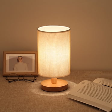 EGNMCR Desk Lamps Lamps for Bedrooms Bedside Lamp Night Light Warm White Gift Wood Table lamp desk lamp