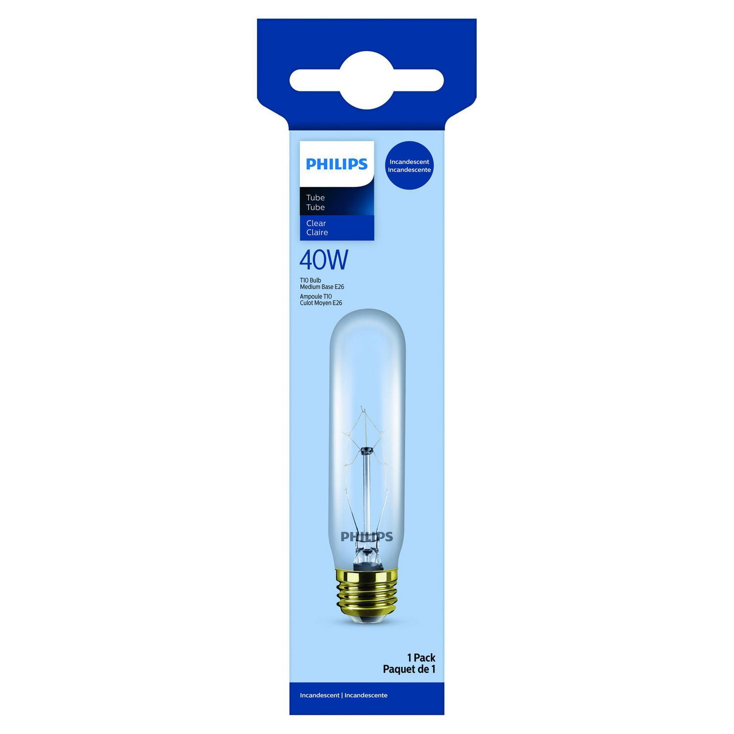 PHILIPS Ampoule T10 de 40W à culot moyen pour électroménager