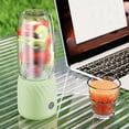 thumbnail image 4 of Leodye 1PCS USB Rechargeable 6-blade Portable Blender Powerful Compact Home Travel Fruit Shake Juicer -8.07x2.95x2.95in, 4 of 9