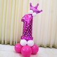 thumbnail image 2 of simhoa All Numbers Crown Balloons Column Set Happy Birthday Arch Garland Number 1, 2 of 4