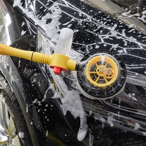 Suncoda Wash Mop, Car Wash Kit 360 Degree Rotating Car Wash Brush Long Handle Car Wash Brush Hose Attachment Detachable and Retractable Car Wash Mop for Car Yard