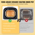 thumbnail image 4 of KFFKFF Bread Crafting Device, Multifunctional 19-Settings 2LB Dough Mechanism, Ceramic Coated Pan Auto Bread Creator with Gluten-Free Option, , 3 Bread Dimensions, 3 Crust Shades, White, 4 of 9