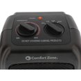 thumbnail image 3 of Comfort Zone Portable Electric Ceramic Fan Forced Personal Space Heater, Black, 3 of 8