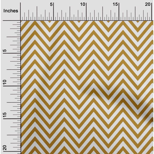 oneOone Cotton Poplin Fabric Chevron Geometric Print Sewing Fabric BTY 42 Inch Wide