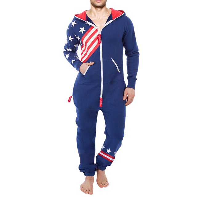 Men's Fashion One Piece Jumpsuit Overall Printed Playsuit