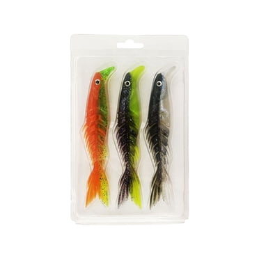 LSLJS Mino Fish Road Ya Bicolor Multi Fish Soft Bait Multicolor Multi Size Scissors Fish Tail False Bait Soft Bait (mixed Packaging), Home Accessories