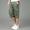 Green, variant on Men's Casual Twill Elastic Cargo Shorts Below Knee Loose Fit Multi-Pockets Capri Long Shorts