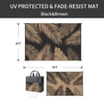 thumbnail image 2 of DEORAB 6'x9' Outdoor Rugs Patio Waterproof Outside Mat Reversible Plastic Camping Carpet,Black & Brown, 2 of 5