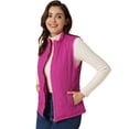 thumbnail image 1 of INSPIRE CHIC Gilet Léger Matelassé à Col Montant pour Femme avec Fermeture Éclair, 1 of 6