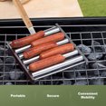 thumbnail image 4 of Gril à Saucisses, Grille à Saucisses à 6 Rouleaux, Grille à Hot-Dog, Surface Polie Miroir, Réchaud, 4 of 7