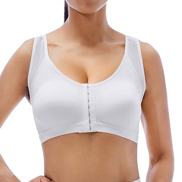 FhsagQ Bra Womens Bras Black Lace Bra for Seniors Front Closure Posture Corrector Bra for Women Full Coverage Front Closure Support Bra for Older Women Womens Bras Crotchless Plus Size White XL