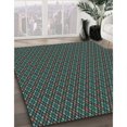 thumbnail image 3 of Ahgly Company Tapis Rond Lavable en Machine Intérieur Transitionnel Vert, 6 Pieds Rond, 3 of 7