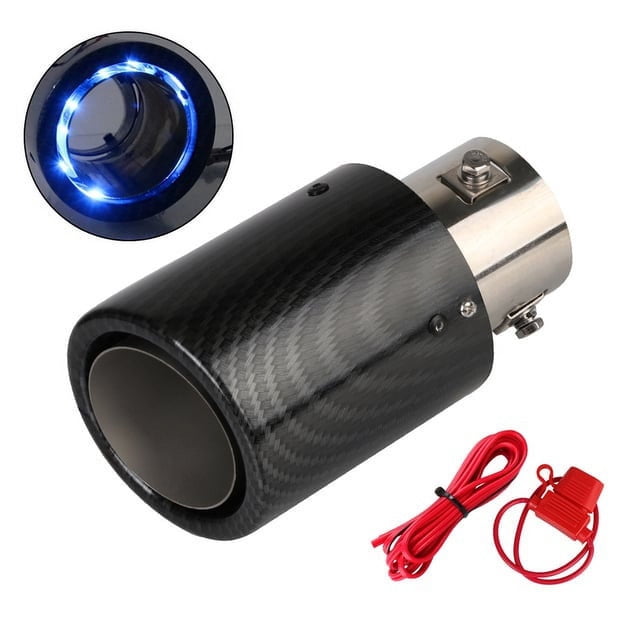 Boovnll Tool Kit, Led Lamp Tail Throat Automobile Carbon Fiber Exhaust,Thermostability, Tool Set, Home Essentials, Household Essentials