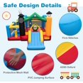 thumbnail image 4 of OLAKIDS Inflatable Bounce House, Kids Candyland Pink Jumping Castle with Slide Ball Pit Basketball Rim, Indoor Outdoor Inflatable Obstacle Course with 680W Blower 50PCS Ocean Balls Carry Bag, 4 of 9