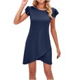 thumbnail image 2 of Gspmoly Robes Décontractées pour Femmes, Robes d'Été pour Femmes Décontractées Sans Manches à Manches Volantées Robe d'Été Robe de Plage Robe de Vacances Robe Courte Robes de Cocktail Articles en Liquidation, 2 of 7
