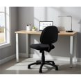 thumbnail image 2 of Scranton & Co Chaise de Bureau Réglable Rembourrée en Tissu, Noire, 2 of 15