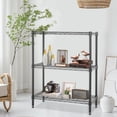 thumbnail image 3 of FDW Storage Shelves, Wire Shelving Unit Metal Shelves Heavy Duty Layer Rack Adjustable Utility, Black, 3 of 7