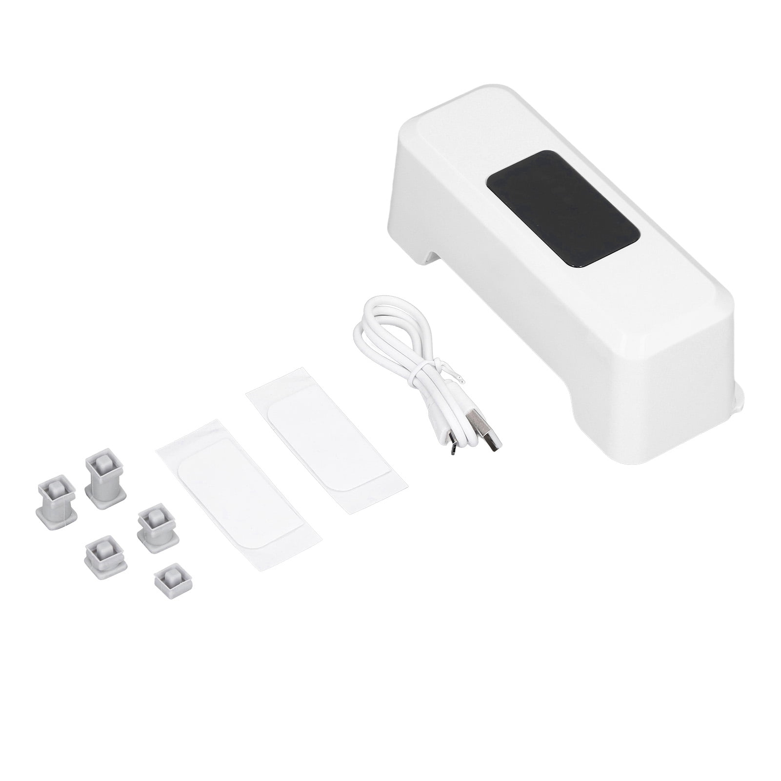 Chasse de Toilette Sans Contact Automatique Chasse de Toilette Sans Contact Externe à Infrarouge Induction 0,25 s Capteur Intelligent de Chasse de Toilette Blanc