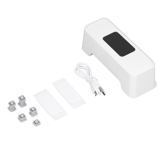 Chasse de Toilette Sans Contact Automatique Chasse de Toilette Sans Contact Externe à Infrarouge Induction 0,25 s Capteur Intelligent de Chasse de Toilette Blanc