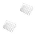 thumbnail image 3 of relayinert Compact Cosmetic Organizer Box For Efficient Space Utilization White Multiple 24 grid small size 2Set, 3 of 6