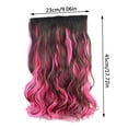 thumbnail image 3 of Color Highlights Five Clip Hair Extensions Curly Wig Piece Hair Curtain, 3 of 4