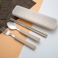 thumbnail image 1 of RKSTN Kitchen Utensils 3pcs/set Spoon Fork Chopsticks Stainless Steel Travel Cutlery Tableware Box Kitchen Utensils, 1 of 4