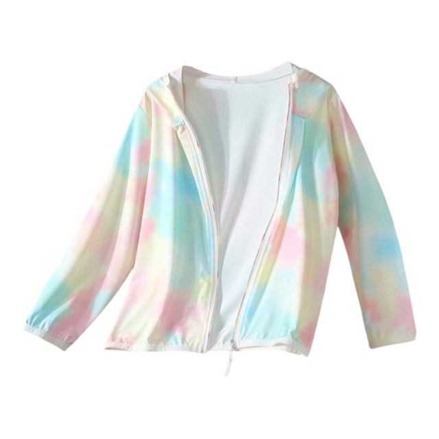 Sunnyoo Toddler Girls Sun Protection Shirt Summer Lightweight Breathable Jacket, Sizes 2-16