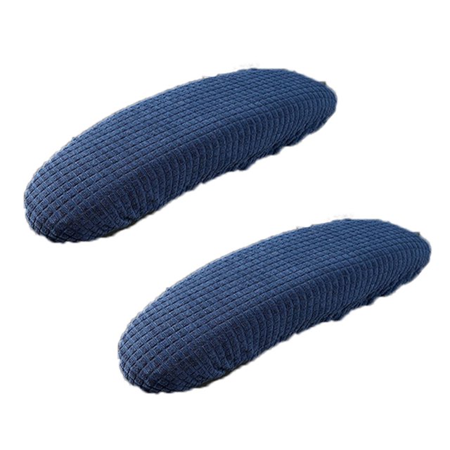maskred Office Chair Arm Covers Dustproof Fashionable Appearance Wide Application Made Of Polyester Fibre dark blue 2Set