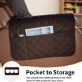 thumbnail image 3 of CHOK 2024 Reversible Water Resistant Recliner Cover with Elastic Straps  Gray/Light Gray, 3 of 7