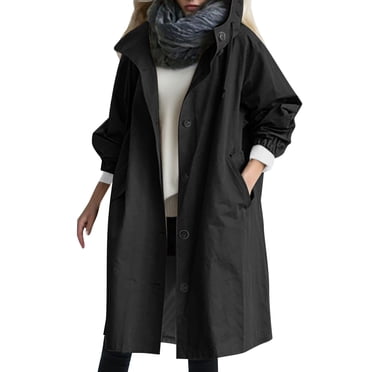 2025 Loose Comfortable Hooded Coat Women Plus Size Sweaters Outwear Womens Elegant Windbreaker Hiking Jacket Lightweight Wild Winter Women's Coat