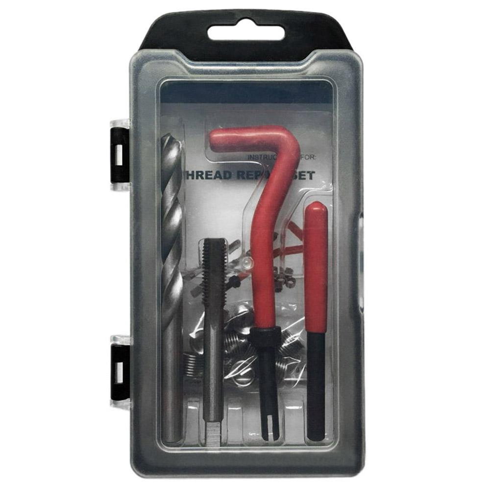 15PCS Helicoil Thread Repair Kit M10x1.0/1.25/1.5 w/ 10 Wire Thread Inserts(M10X1.25)