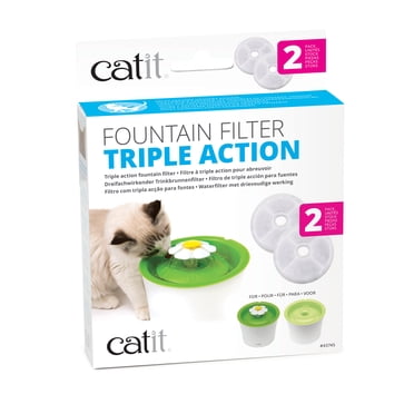 Catit Filtres à Triple Action pour Abreuvoir pour Chats, Lot de 2