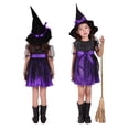 thumbnail image 2 of Penkiiy Robe de Fête Cosplay Fête Enfants Filles Tenues Cosplay Robes de Fête+chapeau Casquette Vêtements Tenue, 2 of 9