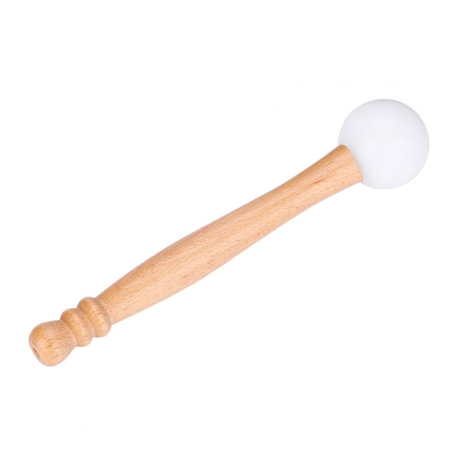 Crystal Singing Bowl Mallet,Wood Mallet Stick Rubber Crystal Singing Bowl O Ring Musical Instrument Accessory Power Packed Performance