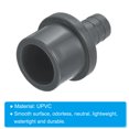 thumbnail image 4 of Unique Bargains UPVC Reducer Pipe Fitting 32mm OD 16mm Barbed, 3 Pack Straight Coupling Adapter Connector, Grey, 4 of 5