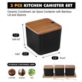 thumbnail image 2 of Bruntmor Blue 3 Pc Canister Set | Food Storage, Coffee, Sugar, Tea, Spice Jars, 2 of 8