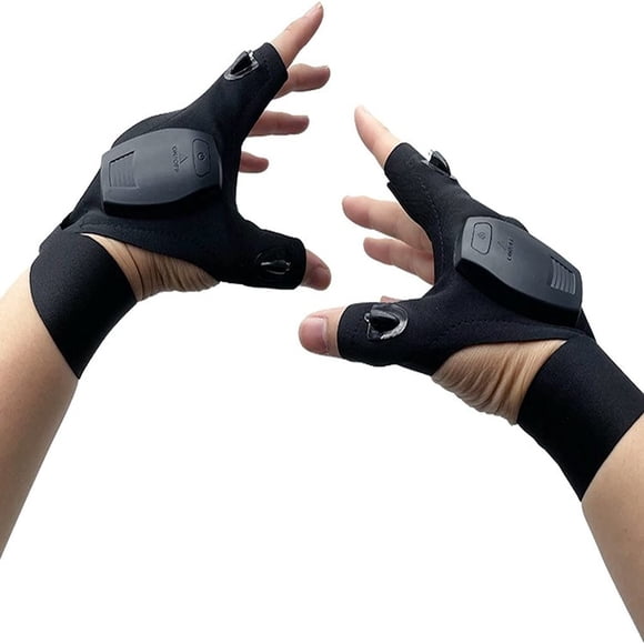 Gants de Lampe de Poche à DEL Cadeaux pour Hommes Femmes Étanches Mains Libres Gadgets pour la Pêche de Nuit le Travail le Camping la Randonnée les Activités de Plein Air