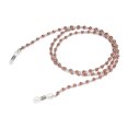 thumbnail image 1 of Chaîne de Retenue pour Lunettes de Lecture, Lunettes de Soleil, Chaîne Perlée, Lunettes Rétro, Corde Perlée, Support de Sangle pour Lunettes, Décoration, Brun Rouge, 1 of 8