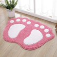 thumbnail image 4 of Cute Foot Pads Soft Microfiber Bathroom Rug Non Slip Doormat Cute Large Doormat Absorbent Carpet for Bedroom Kitchen Carpet, 4 of 8