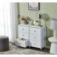 thumbnail image 4 of DECOMOMO Table de Chevet avec Tiroirs / 3 Niveaux / Table d'Appoint avec Paniers de Rangement (Lot de 2), 4 of 8