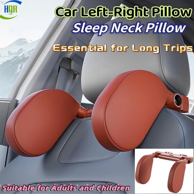 Car Left-Right Pillow, Sleep Neck Pillow, Essential for Long Trips, Suitable for Adults and Children