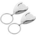 thumbnail image 4 of Shisuyan Shopping Cart Token Keychain Zinc Alloy 2Pack 3.14X1.22X0.16in, 4 of 9