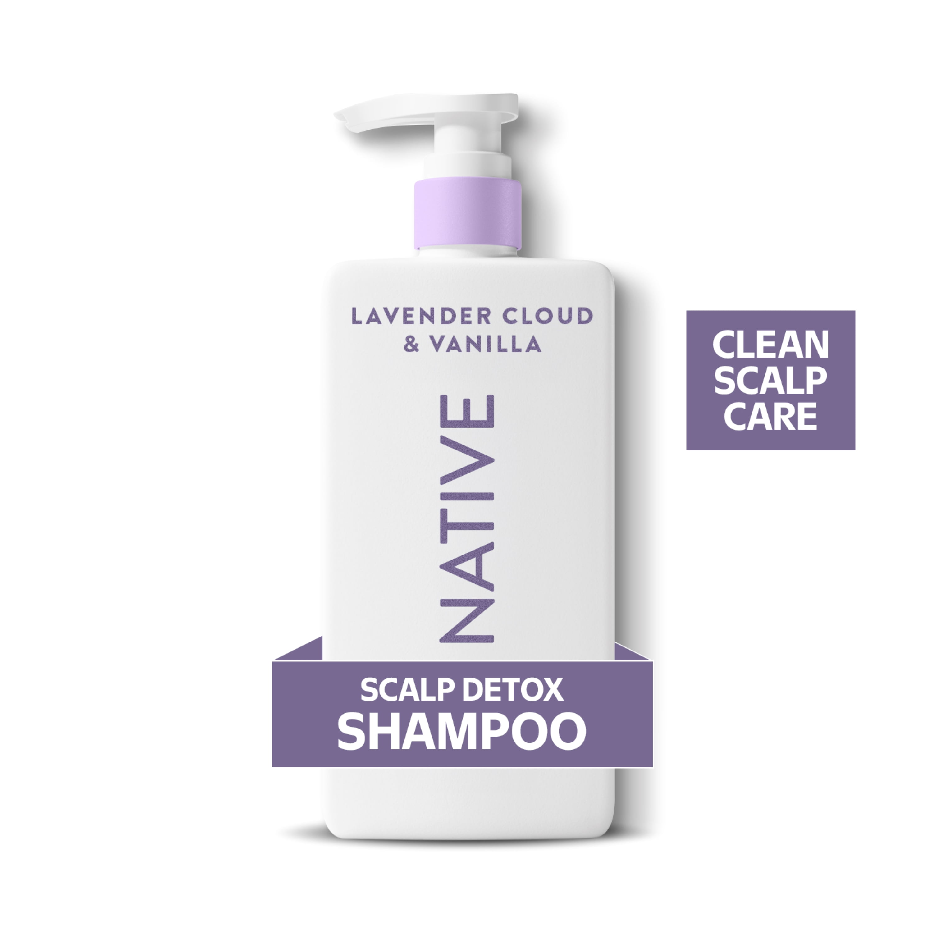 Native Scalp Detox Shampoo, Lavender & Vanilla, Detoxifies Hair An Scalp, Salicylic Acid, Sulfate & Paraben Free, 487 mL