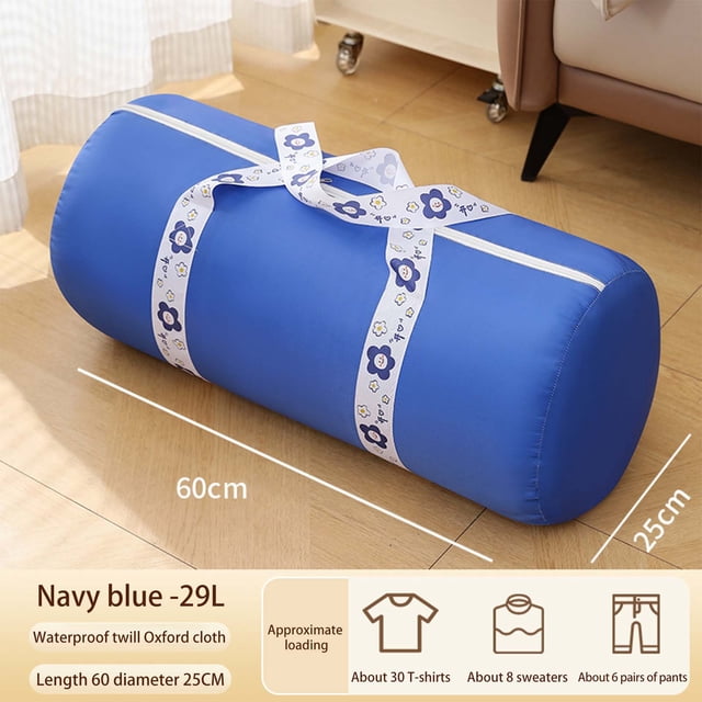 Vrorvz Large Capacity Foldable Storage Bag with Reinforced Handle for Blankets Clothes Breathable Mothproof Fabric Easy to Store Under Bed or in Closet Long Lasting and Portable