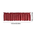 thumbnail image 3 of Aodebiao Blackout Window Valance, 18 Inches Long Kitchen Window Curtains Over Sink Rod Pocket Pattern Valance for Bathroom Bedroom Living Room, 3 of 6
