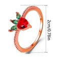 thumbnail image 2 of Bague Fruit Créative Mignonne pour Femmes Bague d'Index Bague Pendentif, 2 of 8