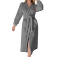 thumbnail image 1 of Ihph7 Fluffy Robe Plush Robes for Women Long Robes for Women Long Sleeve Robes for Women Full Length Robe Housecoats for Women Soft Robes for Women Spa Robe for Women Gray XL, 1 of 4
