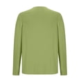 thumbnail image 2 of HAiming Chandails à Manches Longues pour Hommes, Décontractés, Couleur Unie, Col Rond, Chandail à Enfiler, Hauts de Base, Grande Taille, Pyjamas Doux, Vêtements de Détente, 2 of 5