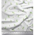 thumbnail image 1 of Soimoi Modal Satin Fabric Brush Stroke & Cactus Tree Printed Fabric 1 Yard 42 Inch Wide, 1 of 3